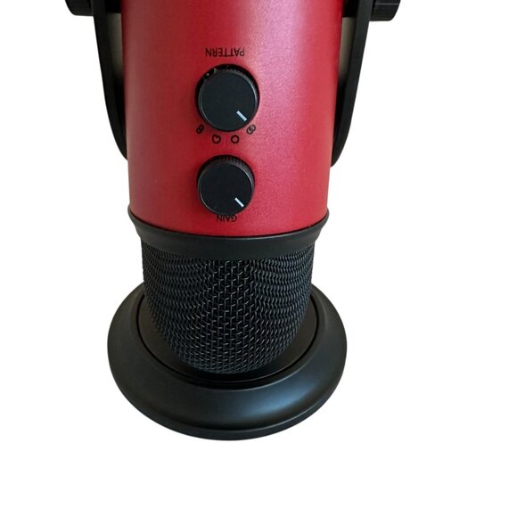 Blue Yeti Logitech Red USB Microphone Quality Recording Personal Studio NIB New - Picture 9 of 13